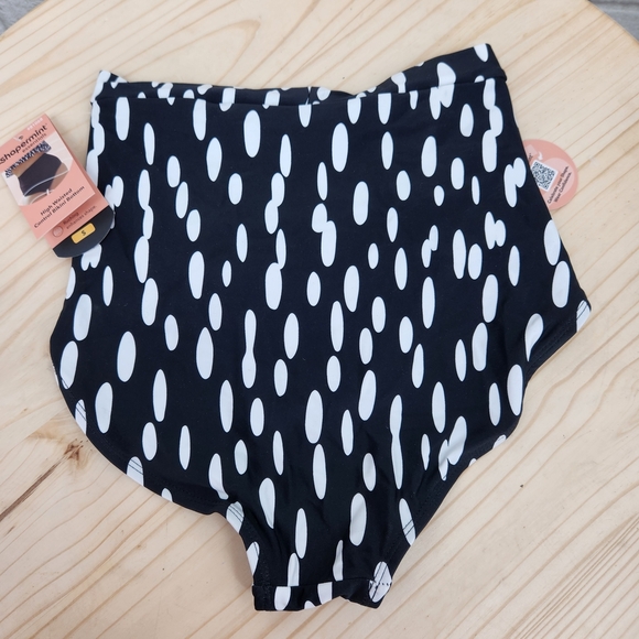 Shapermint Black and White Essentials High-Waisted  Bikini Bottom Size Small NWT - Picture 9 of 10